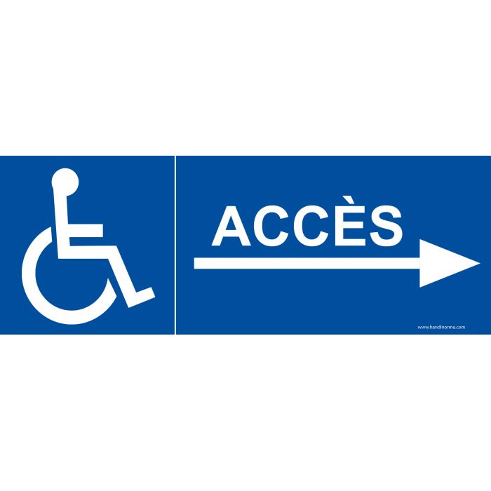 Signalétique d'accès PMR